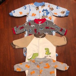 0-3 Months Softest 4 Piece Soft Carters Pajamas